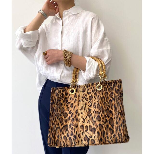LAppartement Leopard Bamboo Bag