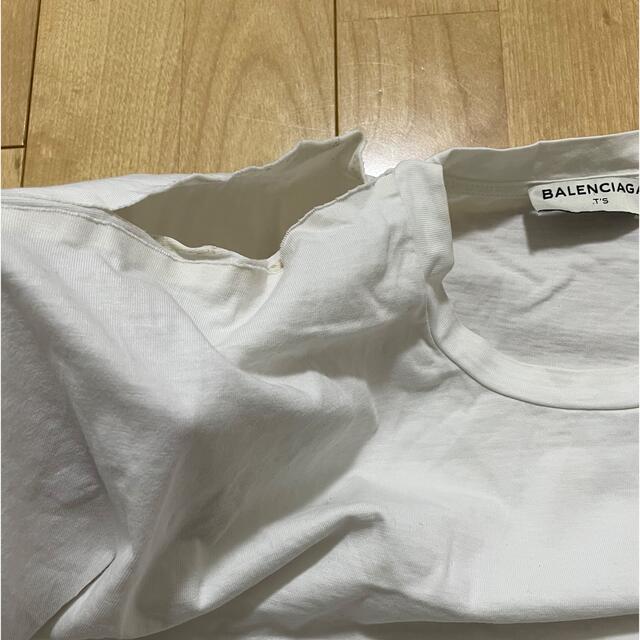 Balenciaga(バレンシアガ)のバレンシアガ　白無地Tシャツ メンズのトップス(Tシャツ/カットソー(半袖/袖なし))の商品写真