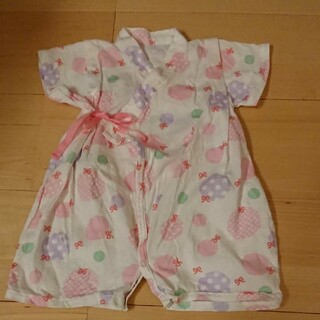 女の子 甚平 カバーオール 50～70cm(甚平/浴衣)