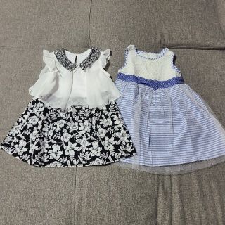 ワンピース2着セット☆美品☆+ワンピースセットアップ(ワンピース)