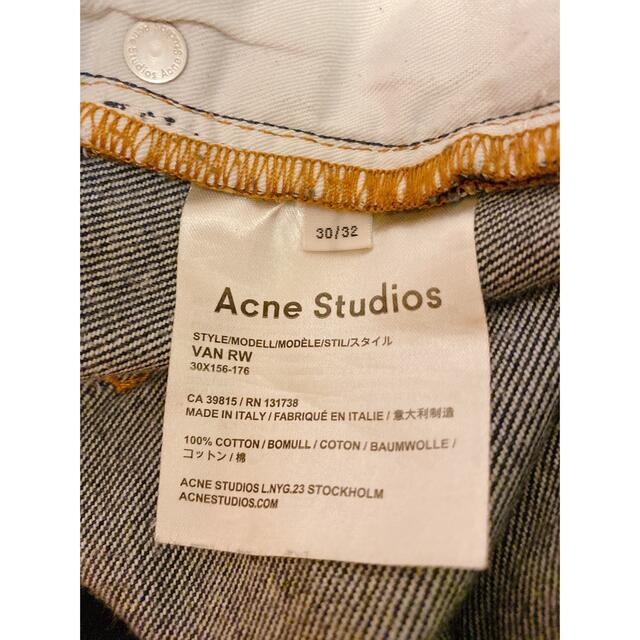 Acne Studios(アクネストゥディオズ)のacne studios 濃紺デニム　30/32 メンズのパンツ(デニム/ジーンズ)の商品写真