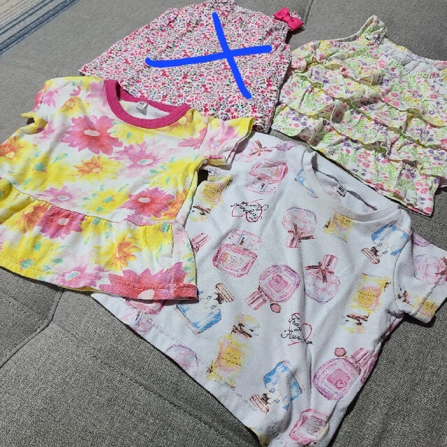 西松屋(ニシマツヤ)のTシャツ・タンクトップ　3枚セット☆ キッズ/ベビー/マタニティのベビー服(~85cm)(Ｔシャツ)の商品写真