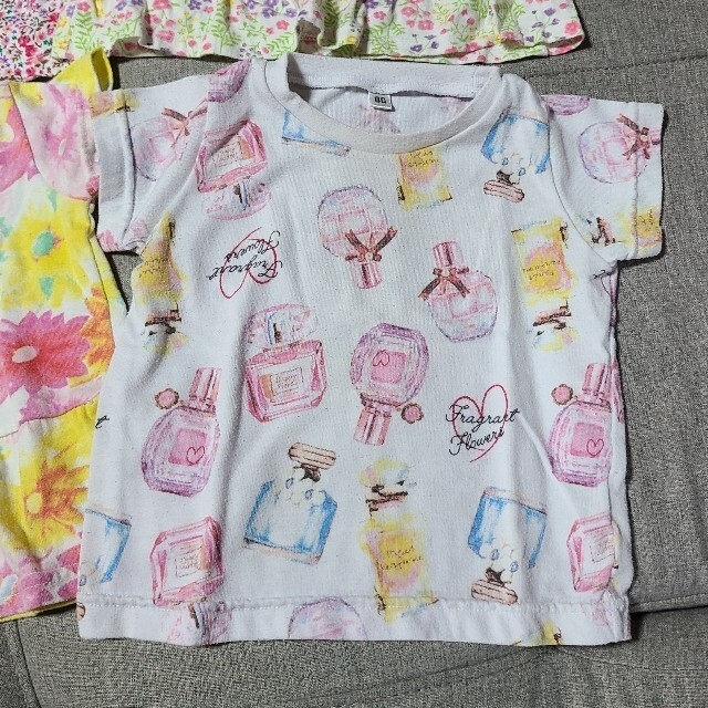 西松屋(ニシマツヤ)のTシャツ・タンクトップ　3枚セット☆ キッズ/ベビー/マタニティのベビー服(~85cm)(Ｔシャツ)の商品写真