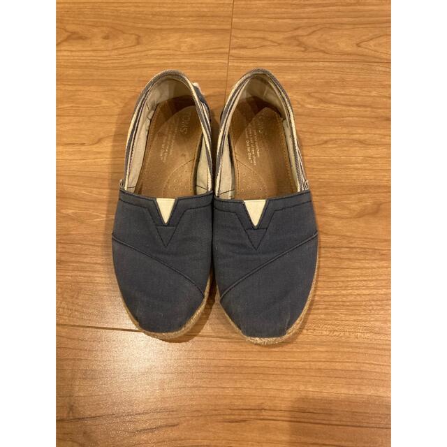 TOMS スリッポン　ブルー