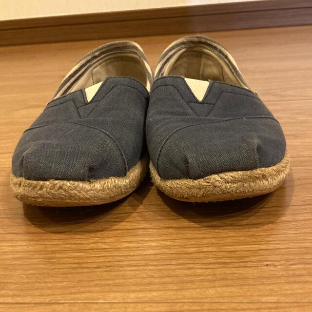 TOMS スリッポン　ブルー