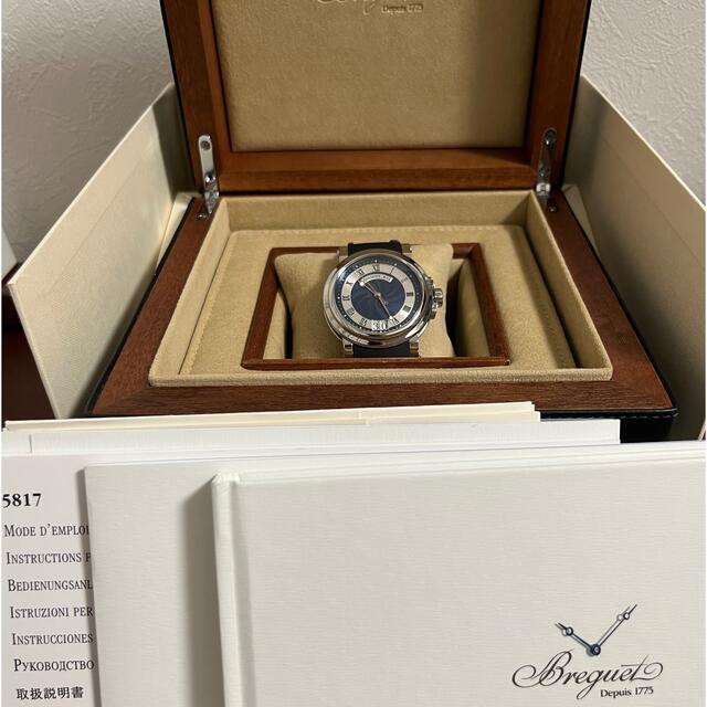 Breguet(ブレゲ)の【美品】Breguet ブレゲ マリーン2 青文字盤 メンズの時計(腕時計(アナログ))の商品写真