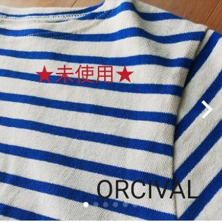 オーシバル(ORCIVAL)の★未使用★　オーシバル　半袖　ボーダー　チュニック　ロングTシャツ　ワンピース(ひざ丈ワンピース)