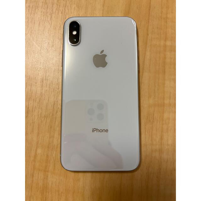 iPhone X Silver 256 GB SIMフリー - スマートフォン本体