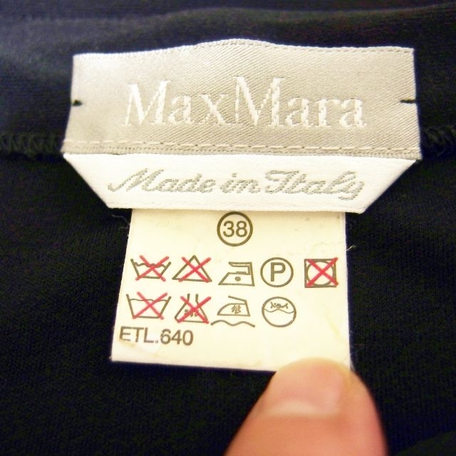 Max Mara(マックスマーラ)のMaxMara マックスマーラ　 フォーマルドレス　黒ロングドレス　スリット レディースのフォーマル/ドレス(ロングドレス)の商品写真