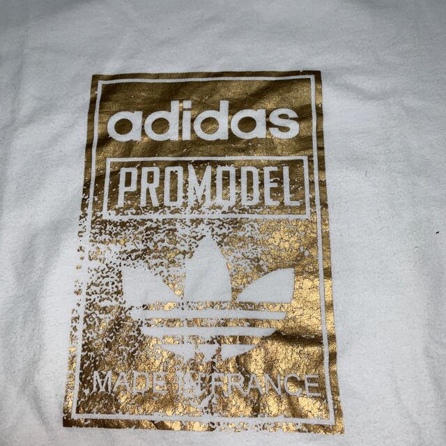 adidas(アディダス)のアディダス　ゴールドロゴTシャツ　サイズO レア　金ロゴ メンズのトップス(Tシャツ/カットソー(半袖/袖なし))の商品写真