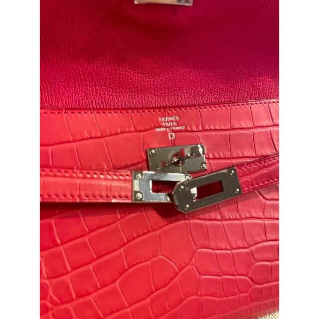 HERMES - HERMES ケリーウォレット 長財布 クロコ アリゲーター HERMES - HERMES ケリーウォレット 長財布 クロコ アリゲーター