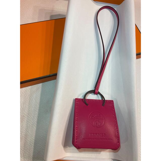 HERMES サックオランジュ バッグチャーム ローズメキシコ ピンクエルメス