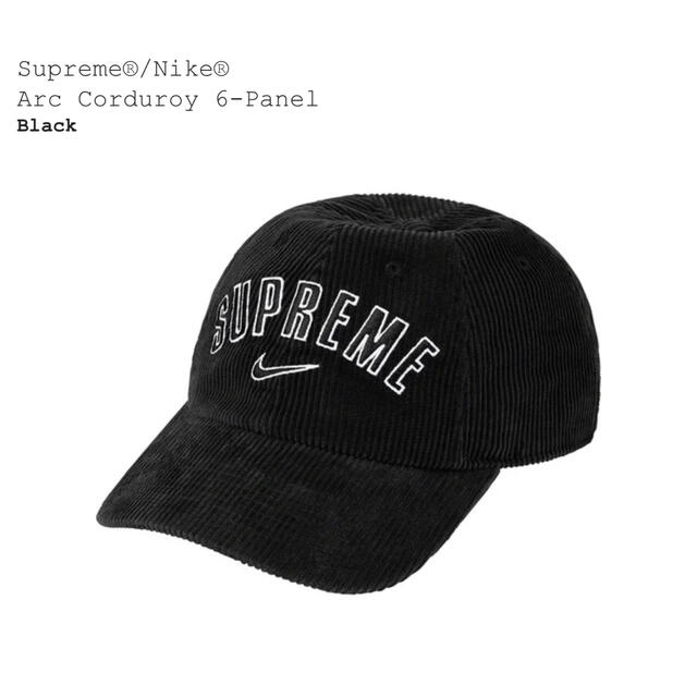 Supreme Nike Arc Corduroy 6-Panel Black