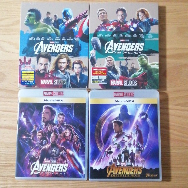 プチギフト アベンジャーズ Blu-ray 4点セット 国内正規品 未再生