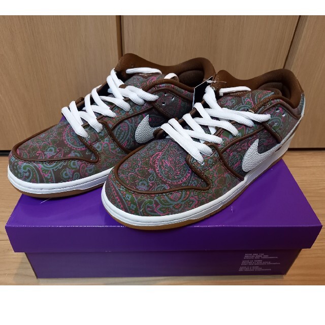 NIKE SB Dunk Low PRM Brown Paisleyスニーカー