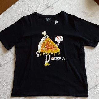 ミハラヤスヒロ(MIHARAYASUHIRO)のGU×ミハラヤスヒロ  PIZZA-LA BLACK(Tシャツ/カットソー(半袖/袖なし))