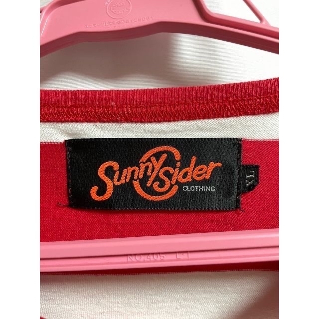 SUNNY C SIDER サニーシーサイダー レッド ボーダーロンT 日本製 メンズのトップス(Tシャツ/カットソー(七分/長袖))の商品写真