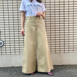 ニコアンド NIKO AND 麻風 ベルト付 パンツ 【M】無地 カジュアル