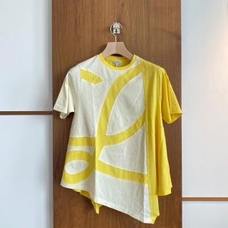 ロエベ(LOEWE)の残１【新品】LOEWE ロエべ アシンメトリー ロゴ オーバーサイズ Tシャツ (Tシャツ(半袖/袖なし))