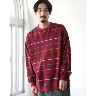 ビームス(BEAMS)の【BROWN】BEAMS / ワイド ボーダー スウェット(その他)