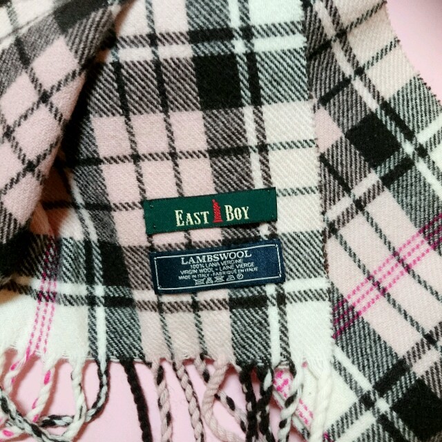 EASTBOY(イーストボーイ)の《ペコりん☆様専用》イーストボーイ ピンクチェックマフラー レディースのファッション小物(マフラー/ショール)の商品写真