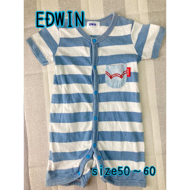 EDWIN(エドウィン)のロンパース　EDWIN  ベビー服　50 60 キッズ/ベビー/マタニティのベビー服(~85cm)(ロンパース)の商品写真