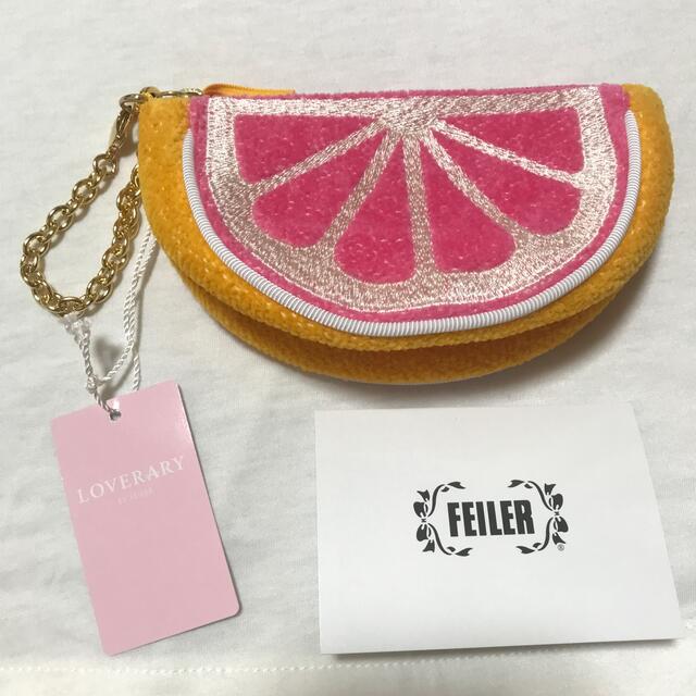 未使用】フェイラー ラブラリー ピンクグレープフルーツ ポーチ feiler