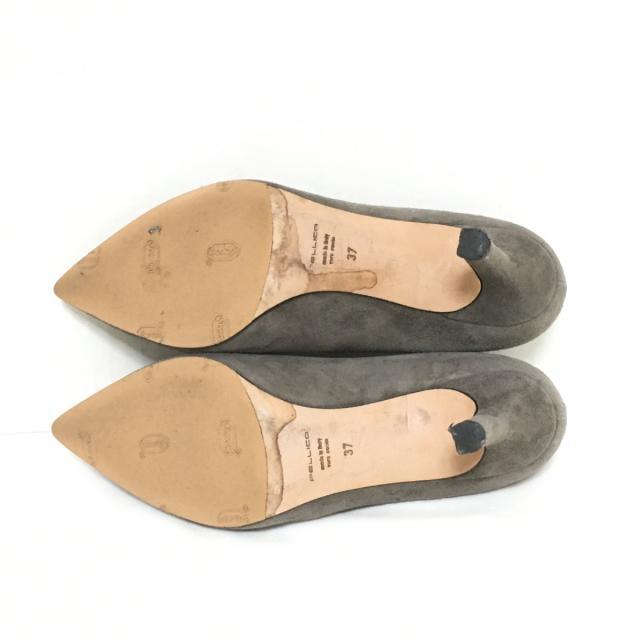 PELLICO(ペリーコ)のペリーコ パンプス 37 レディース - グレー レディースの靴/シューズ(ハイヒール/パンプス)の商品写真