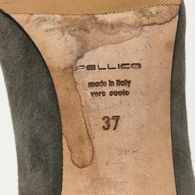 PELLICO(ペリーコ)のペリーコ パンプス 37 レディース - グレー レディースの靴/シューズ(ハイヒール/パンプス)の商品写真