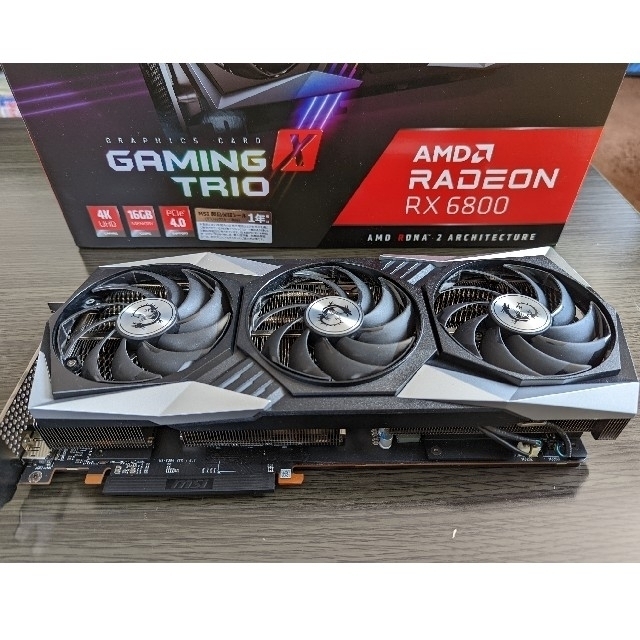 最終値下げ GAMING RX6800 Radeon MSI X 16G TRIO PCパーツ - www