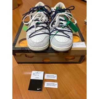 ナイキ(NIKE)のoff white nike dunk lot20 28cm (スニーカー)