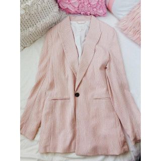 エイチアンドエイチ(H&H)のストライプジャケット♡テーラード ZARA H&Mレレディースジャケット(テーラードジャケット)