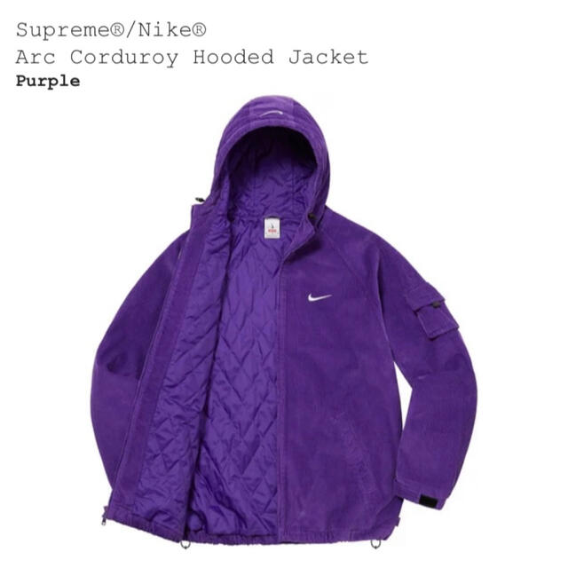 Supreme(シュプリーム)のSupreme Nike Arc Corduroy Hooded Jacket メンズのジャケット/アウター(ブルゾン)の商品写真