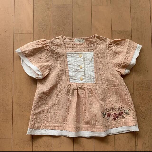 Fusen-Usagi(フーセンウサギ)の美品　トップス　半袖　Tシャツ　チュニック　100cm  子供服　夏服　2 キッズ/ベビー/マタニティのキッズ服女の子用(90cm~)(Tシャツ/カットソー)の商品写真