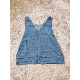 マウジー(moussy)のウォッシャブルデニムカットソー♡デニムタンクトップレディース春夏ZARA H&M(カットソー(半袖/袖なし))