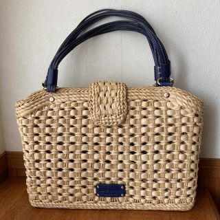 ケイトスペードニューヨーク(kate spade new york)のケイトスペード かごバッグ　汚れあり(かごバッグ/ストローバッグ)