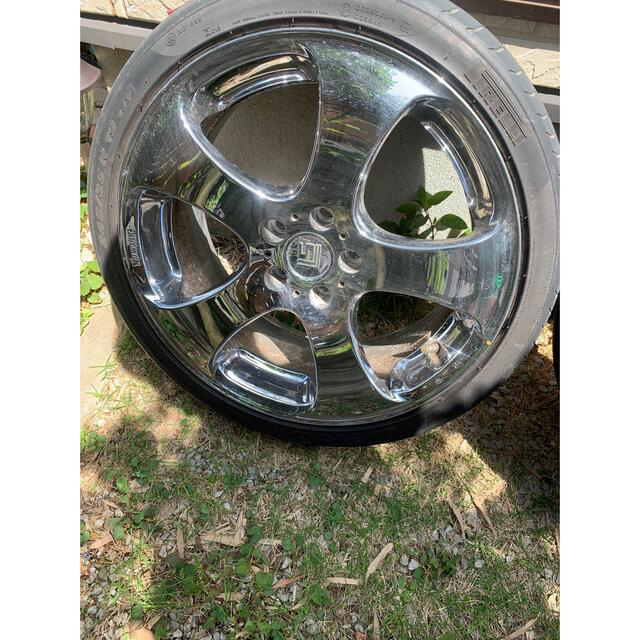 work LS305 MONOメッキタイヤホイールセット19✖️8.5j +42の work LS305 MONOメッキタイヤホイールセット19✖️8.5j +42の