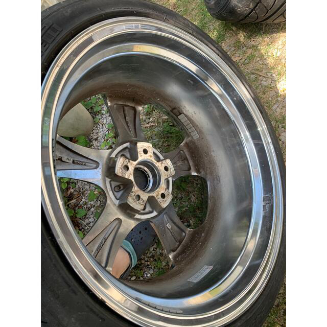 work LS305 MONOメッキタイヤホイールセット19✖️8.5j +42の work LS305 MONOメッキタイヤホイールセット19✖️8.5j +42の