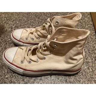 コンバース(CONVERSE)のconverse コンバース　ハイカットスニーカー オフホワイト(スニーカー)