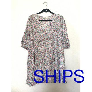 シップス(SHIPS)のSHIPS シップス　花柄ワンピース(ひざ丈ワンピース)