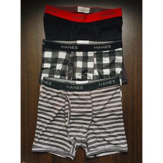 ヘインズ(Hanes)のヘインズ ボクサーブリーフ3枚 Hanes 前開き 新品(ボクサーパンツ)