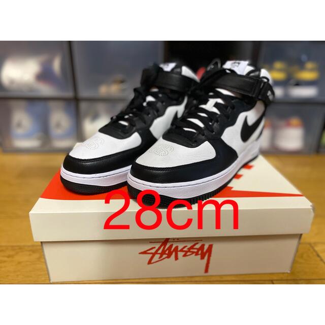 NIKE - 28cm Stussy × Nike Air Force 1 Mid