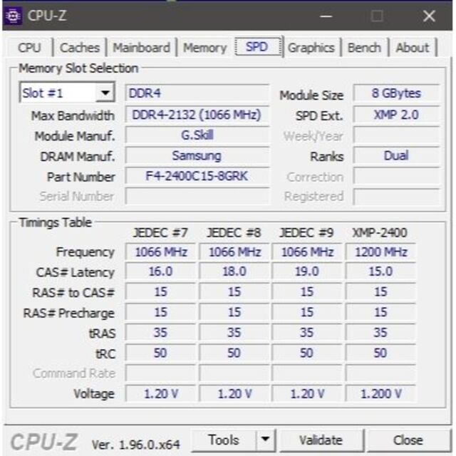 G.SKILL RJ4 16GB (8GBx2) DDR4-2400 #970 5