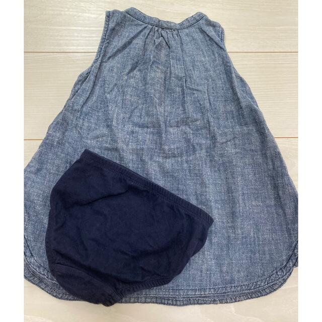 babyGAP(ベビーギャップ)のBaby GAP デニムワンピース 90cm キッズ/ベビー/マタニティのキッズ服女の子用(90cm~)(ワンピース)の商品写真