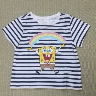 エイチアンドエム(H&M)のベビー服 Tシャツ used品 スポンジボブ(Ｔシャツ)