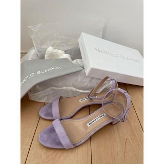 マノロブラニク(MANOLO BLAHNIK)の★最終値下★ MANOLO BLAHNIK マノロブラニク　サンダル　ラベンダー(サンダル)