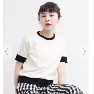 チャイルドウーマン(CHILD WOMAN)の△連シルフライスバイカラー半袖Tシャツ (カットソー(半袖/袖なし))