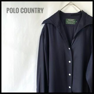 ダブルアールエル(RRL)の激レア　POLO country ポロカン　レーヨン100% 長袖シャツ　開襟(シャツ)