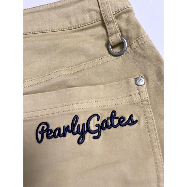 PEARLY GATES(パーリーゲイツ)の美品　パーリーゲイツ ゴルフウェア　スカート　サイズ１　Mサイズ　ベージュ スポーツ/アウトドアのゴルフ(ウエア)の商品写真