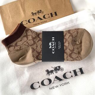 コーチ(COACH)の特価！ 可愛い コーチ シグネチャー 靴下 2色セット 新品本物(ソックス)